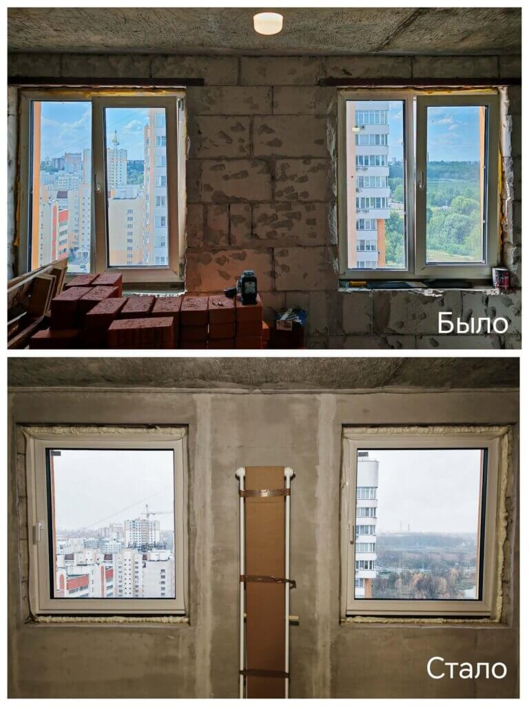 Остекление детской в квартире в Гомеле панорамные окна